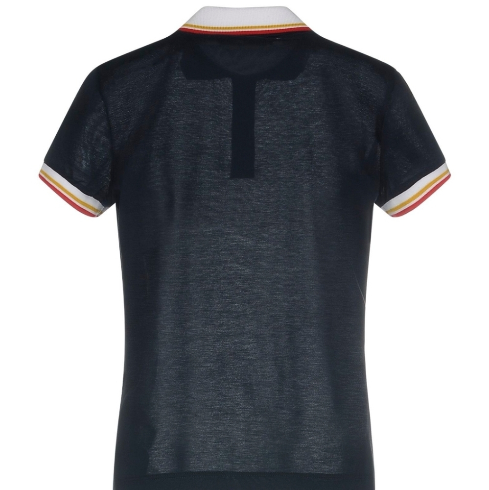 Dsquared2 Cotton White Collar Polo Shirt Blue Size S Small - Picture 2 of 8